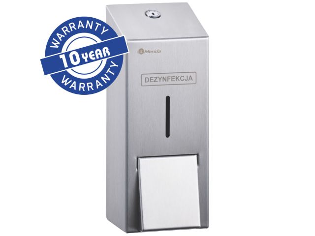 MERIDA STELLA liquid hand sanitizer dispenser for disposable refills 1000 ml, matt steel